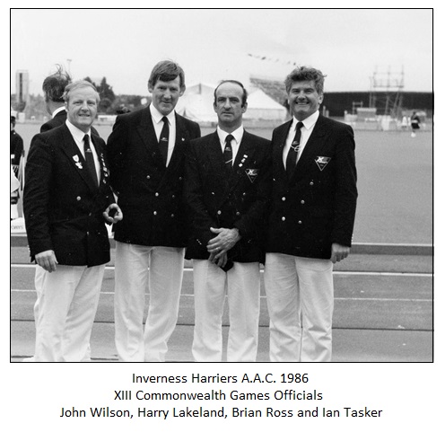 1986 Harriers - CG officials